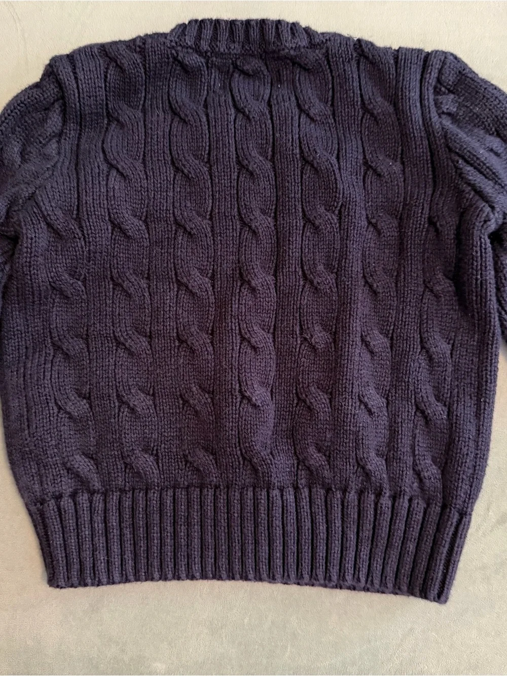 Ralph Lauren Baby Boy Navy Cable Knit Sweater 9 months